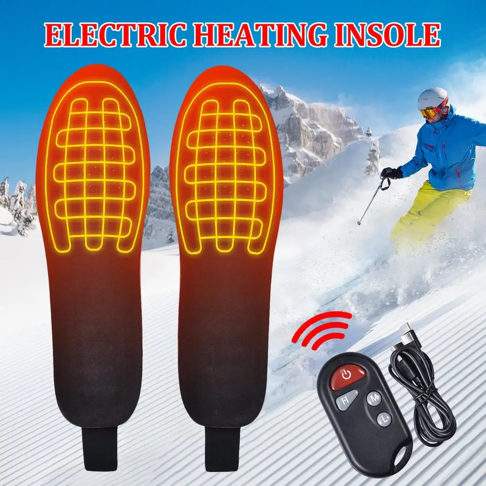 2100 mA USB Šildomos Batų Vidpadžiai Nuotolinio Valdymo Elektros Koja Atšilimo Pad Mat Įkrovimo Šildymo Vidpadžiai, Skirti Žiemos Lauko 1