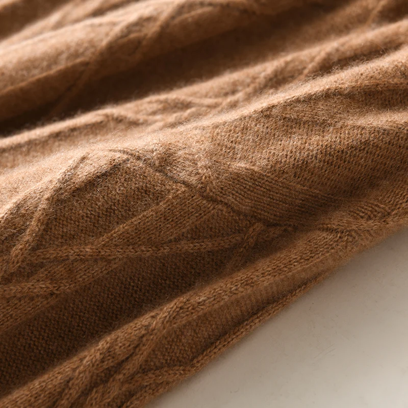 Vilnos, kašmyro megztinis moterims prarasti atsitiktinis megzti pusę aukšto kaklo megztinis 2021 nauji aukštos kokybės rudens ir žiemos megztinis 5